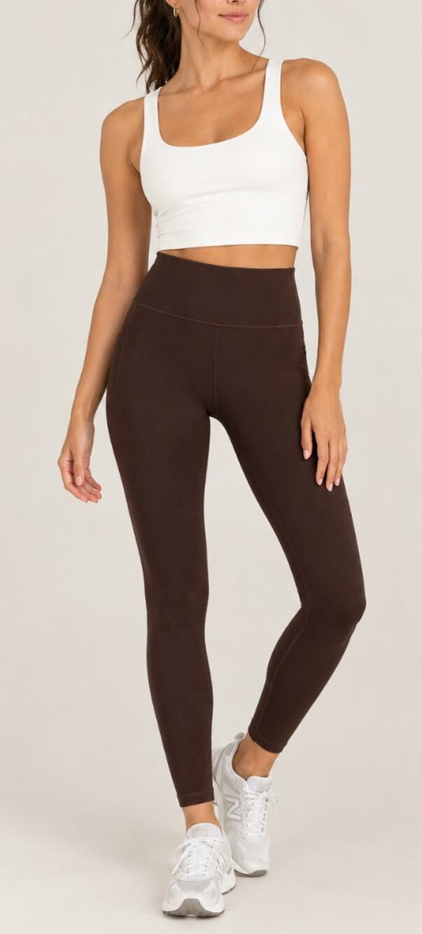 Vuori All The Feels Leggings Java Brown Womens Athletic X-Small